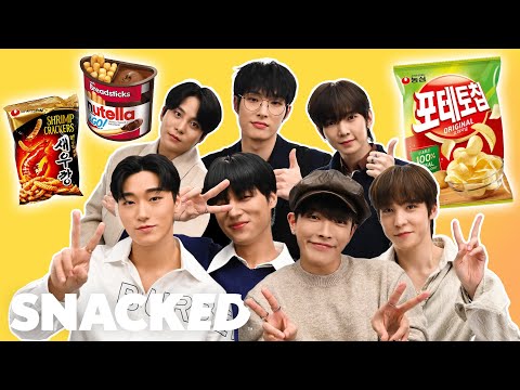 ATEEZ Break Down Their Favorite Snacks | Snacked