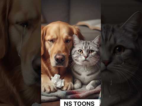 Dost Me Jhagda Ho Gaya #cat #shortvideo #shorts #shortfeed #shorts #animation #dog #ai #moralstories