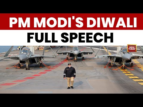 PM Modi's Diwali Full Speech:  PM's 'Operation Sindoor' Warning to Pakistan From INS Vikrant