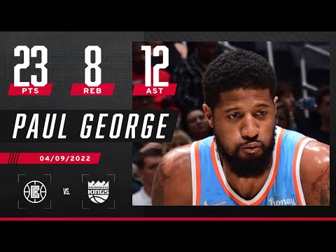 Paul George ties CARRER HIGH in AST as Clippers clobber Kings video clip 