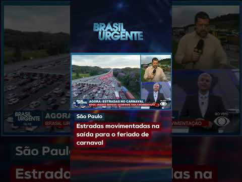 Grande São Paulo tem estradas movimentadas na saída para o feriado