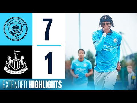 HIGHLIGHTS | Divine strike! Goal immediately from kick-off! | Man City U18 7-1 Newcastle U18