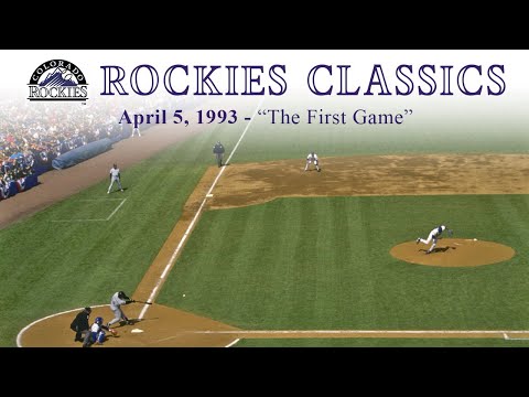 Rockies Classics - The First Game (April 5, 1993) video clip