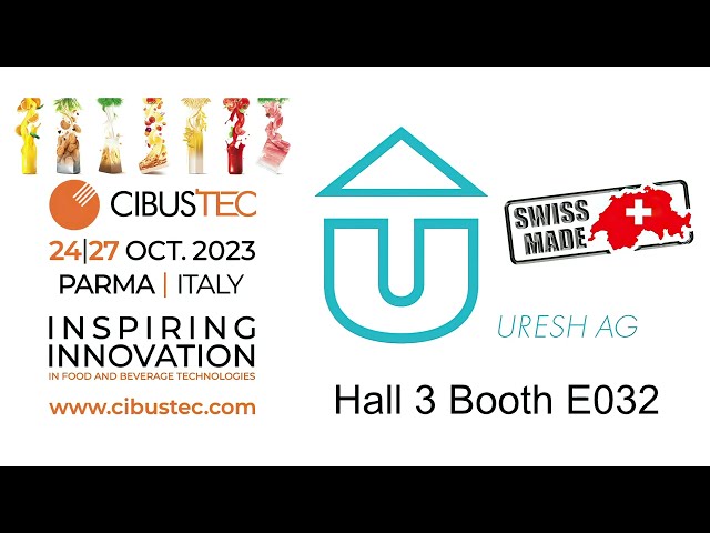 Uresh Teaser CIBUSTEC Messe Parma 2023
