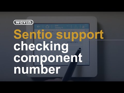 Sentio Support - how to check the correct component number