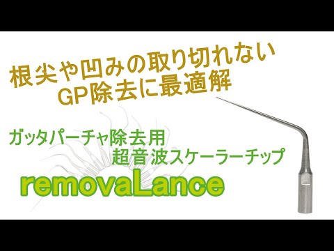 根尖に残ったガッタパーチャや凹部に残っていて見えているのに取れないガッタパーチャ除去にはこの超音波スケーラーチップが最適解！