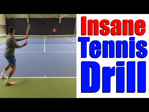 Insane Multiple Tennis Balls Drill - Online Tennis Instruction