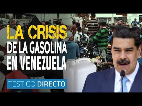 Largas filas por gasolina en Venezuela, el país más rico en petróleo - Testigo Directo