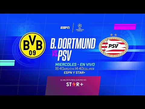 Dortmund VS. PSV - UEFA Champions League 2023/2024 - Octavos de Final VUELTA - ESPN PROMO