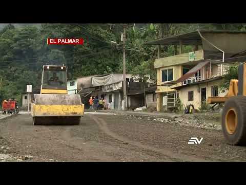 Hay obras de rehabilitación en vía que conecta Latacunga - La Maná