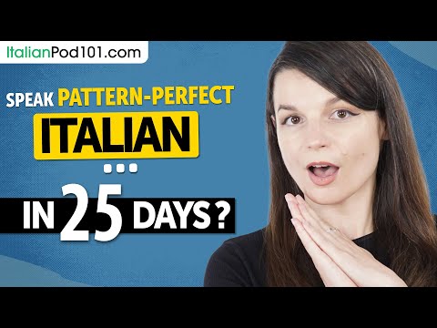 25 Simple Patterns to Start Speaking Italian (Starts August 1st)