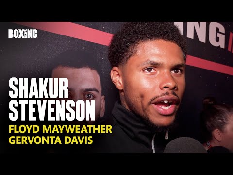 Shakur Stevenson On Floyd Mayweather Comparison & Gervonta Davis
