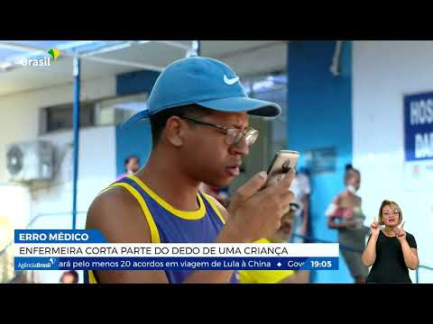 Erro: enfermeira corta parte do dedo de uma criança