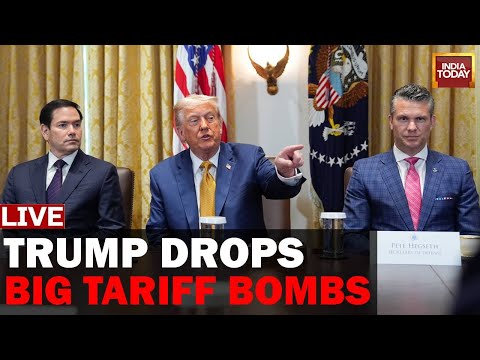 Donald Trump’s Cabinet Meeting On Tariff LIVE | Donald Trump Speech | Trump On Texas Flood