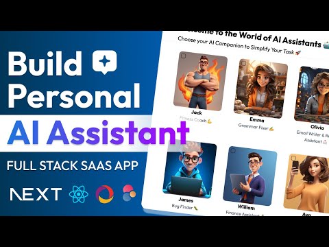🚀 Build AI Personal Assistant Using Nextjs, React, Convex and Eden AI | Full Stack SAAS App