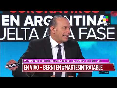 Sergio Berni en Intratables (23/06/20)
