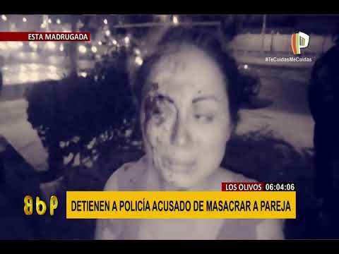 Detienen a policía acusado de masacrar a su pareja en Los Olivos