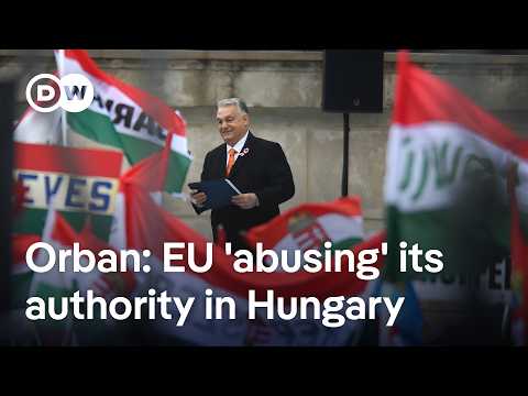 Orban accuses the EU of abusing its power in fiery speech commemorating Hungary’s Independence Day