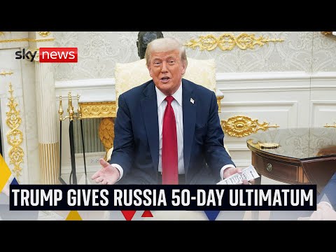 Trump announces weapons deal with NATO to help Ukraine - as he gives Putin 50-day ultimatum
