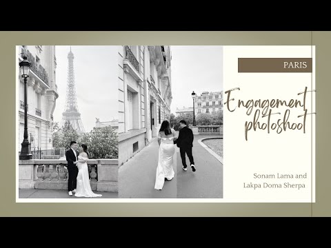 Engagement photoshoot in Paris | Nepali engagement photoshoot