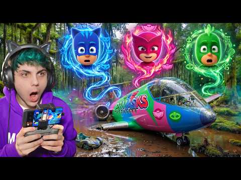 L'AEREO DEI PJ MASKS è CADUTO!! Troviamoli!