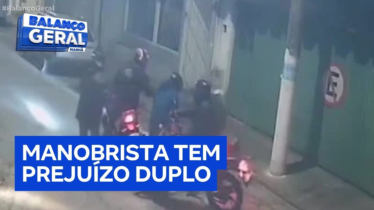 Manobrista tem moto roubada e ainda sofre golpe ao tentar reaver veículo
