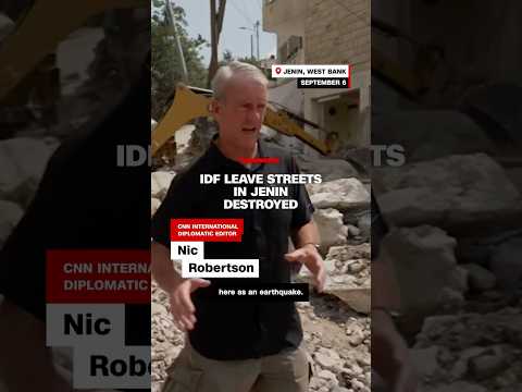 IDF leave streets in Jenin destroyed