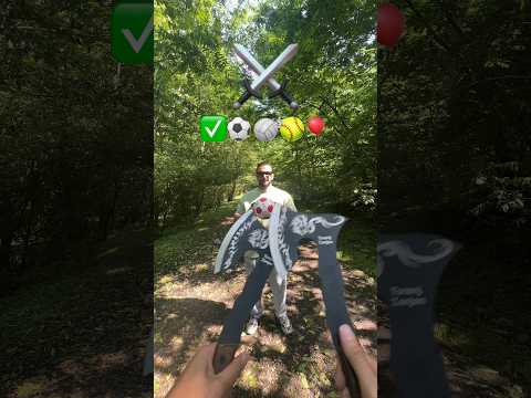 Insane Jungle Challenge 😱 ASMR CATCH 4 Balls & 1 Balloon 🏀⚽🏐🎾🎈 | Crazy Skill Test | Amoofadaa #viral