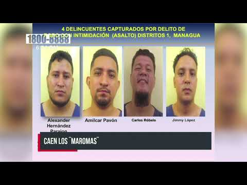 Los Maromos desarticulados y más de 70 delincuentes detenidos - Nicaragua