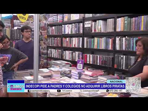 Nacional: Indecopi pide a padres y colegios no adquirir libros piratas