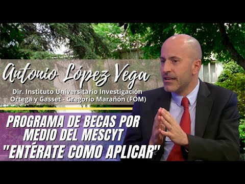 Antonio López Vega, director Instituto Ortega y Gasset, recibirán 100 alumnos becados por el MESCyT