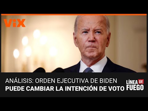 ¿La orden ejecutiva que restringe el asilo impulsará la campaña electoral de Biden?