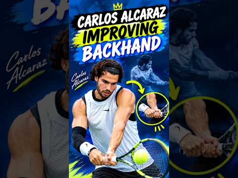 Carlos Alcaraz Improving <strong>His</strong> Backhand 🎾 #<strong>Shorts</strong>