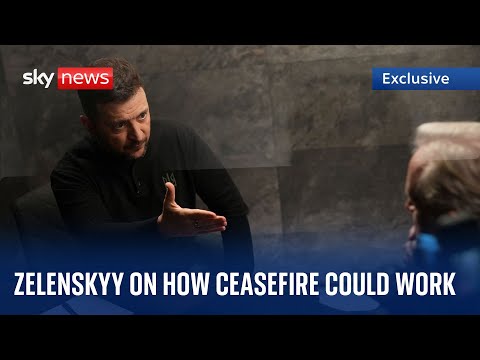 Zelenskyy sets out Ukraine's conditions for potential ceasefire - and says he will work with Trump