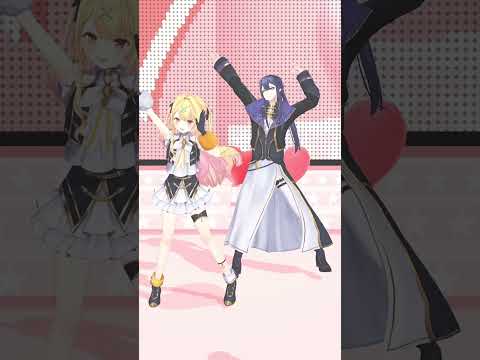 一発撮りでふりた2人でくりてぃかる♡ぷりちー踊ってみた🎶【星川サラ/にじさんじ】#shorts