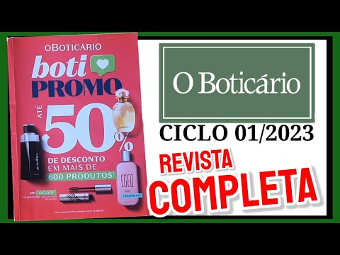Revista o Boticário CICLO 01/2023 COMPLETA (MUITAS PROMOÇÕES)