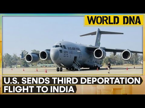 Third US Plane With 112 Indian Deportees Lands at Amritsar Airport | World DNA | WION News