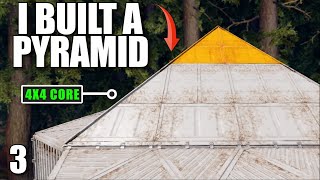 YouTube thumbnail for aloneintokyo's video titled 'I BUILT A 4X4 PYRAMID WITH CLANS LOOT | Solo Rust'