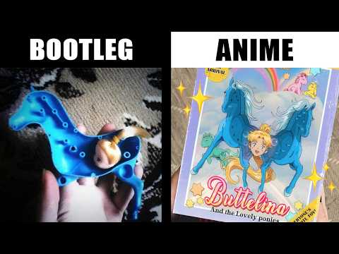 Drawing Cursed Bootleg Toys as 90's Anime Covers
