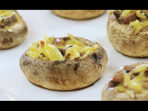 Champiñones rellenos con queso | Veganos | CocinaMalova