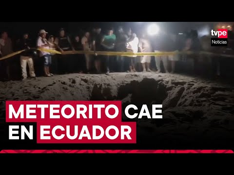 Ecuador: así fue la caída de un supuesto meteorito en una playa