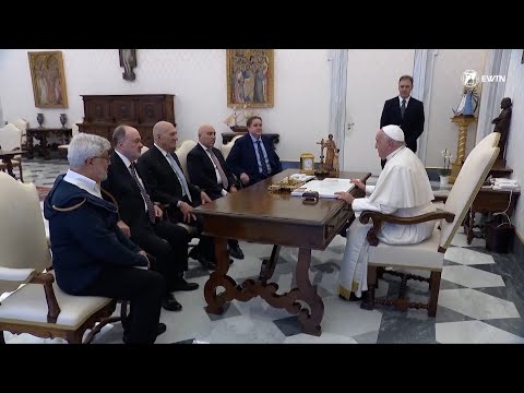 El Papa Francisco se reunió con representantes israelíes y palestinos en el Vaticano