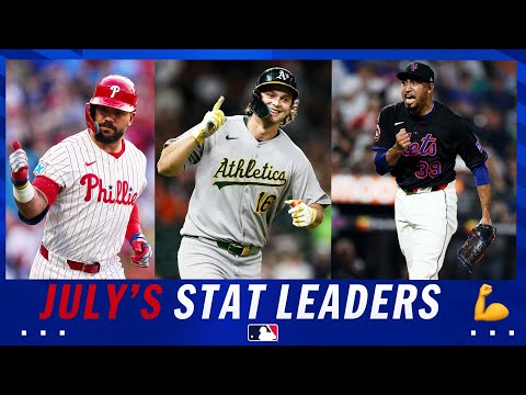 July MLB Stat Leaders! (Schwarber slugs 12 homers, Kurtz bats .395, and MORE!)