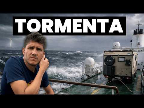 🌊 Vivimos una fuerte TORMENTA al cruzar en ferry desde ESPAÑA 🇪🇸 a MARRUECOS 🇲🇦