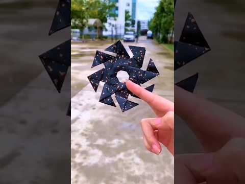 EASY ORIGAMI NINJA STAR!⭐️⭐️🔥🥰👌 #shorts #diyprojects