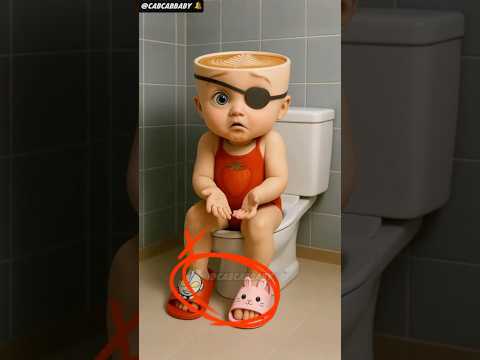 He Rushes to Toilet, Wears WRONG Slippers! 🤣 #funny #shorts