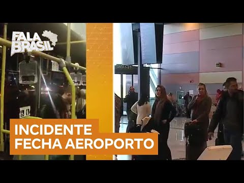 Aeroporto de Florianópolis é fechado após pneu de avião furar