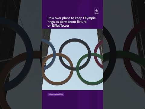 Will the Olympic rings stay on the Eiffel Tower?