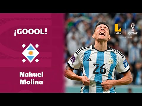 ¡GRITALO SUDAMÉRICA! Nahuel Molina anotó el 1-0 a favor de Argentina ante Países Bajos
