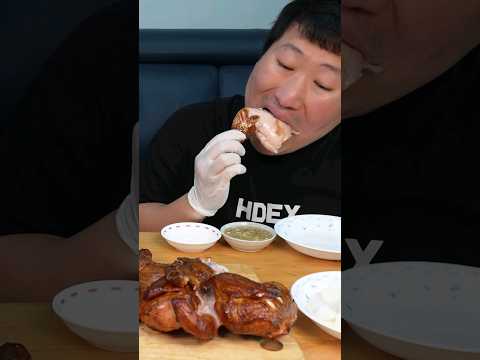 통째로 숯불에 구운 훈제 통닭! #먹방 #shorts #요리